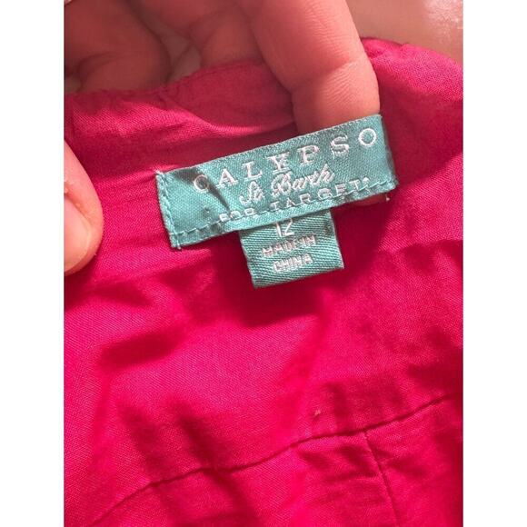 CALYPSO ST. BARTH for Target Shibori Tie Dye Cross Back Maxi Dress Size 12 - Picture 4 of 6